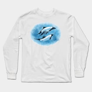 Commerson's Dolphin Family Long Sleeve T-Shirt